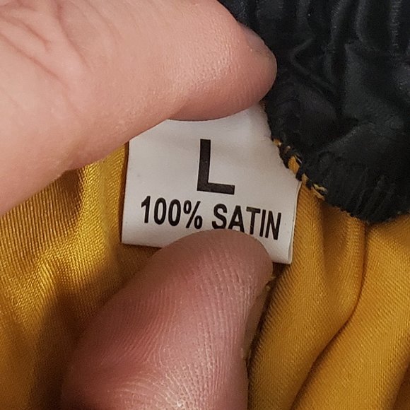 EVO Fitness Golden Satin Fight Kick Martial Arts Boxing Trunks Large NWOT Mens - Picture 2 of 3